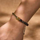 FuAttract Protection & Clarity Silver Obsidian Beaded Bracelet with All-Seeing Eye Charm - image 3