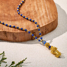 FuAttract The Essence of Wisdom & Wealth Lapis Lazuli Pixiu Pendant Necklace - image 1