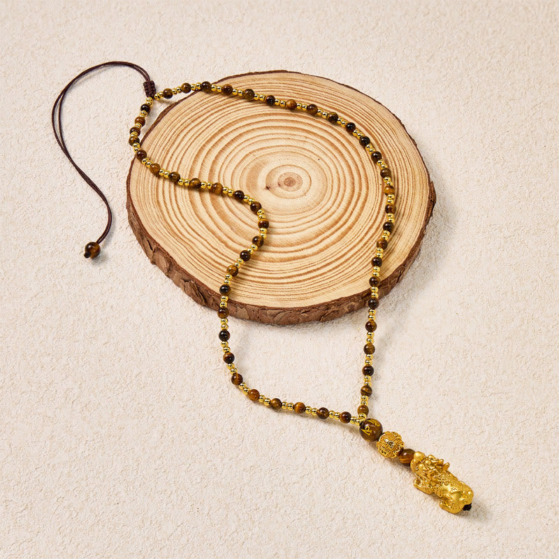 FuAttract Protection & Confidence Tiger's Eye Wealth Attraction Pixiu Pendant Necklace - image 7