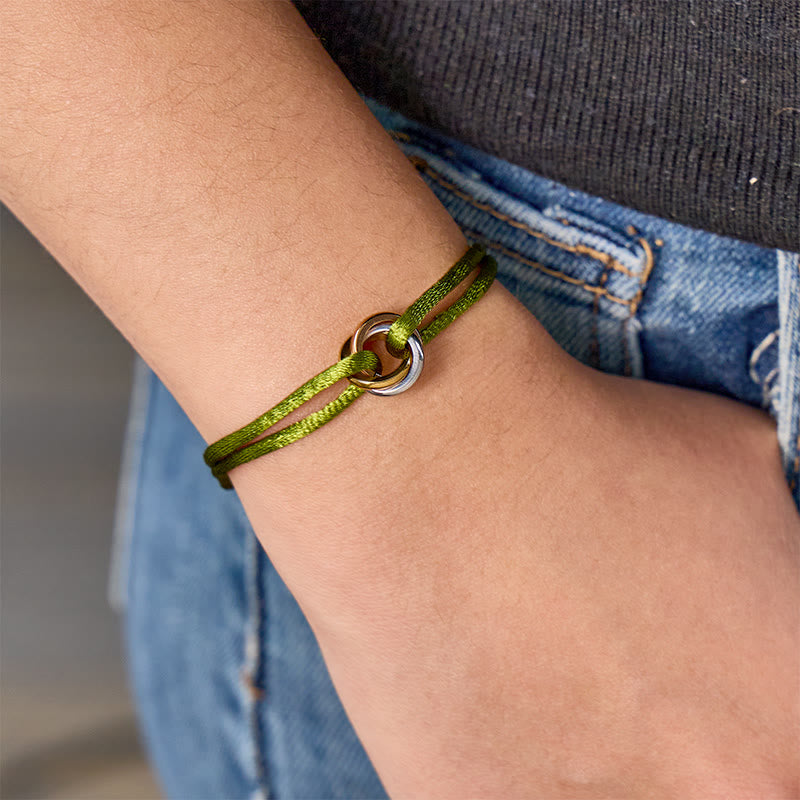 FuAttract Balanced Harmony Bracelet – Tri-Color Ring Woven Charm - image 14