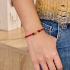 FuAttract Steady Protection Charm – Eight-Figure Double Loop with Cinnabar Bracelet - image 5