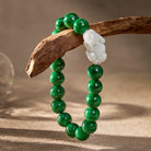 FuAttract Guarded Fortune – Green Jade Pixiu Bracelet - image 1