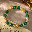 FuAttract Abundant Protection – Green Agate Pixiu Bracelet - image 1