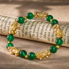 FuAttract Abundant Protection – Green Agate Pixiu Bracelet - image 2
