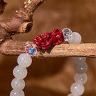 FuAttract Calm Protection – White Jade & Cinnabar Pixiu Bracelet - image 4