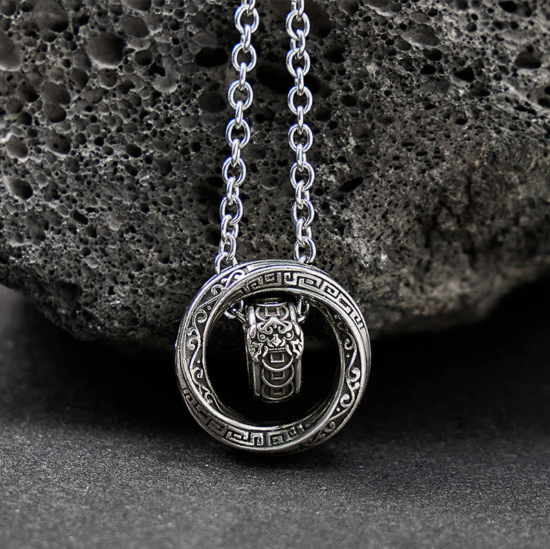 FuAttract Dynamic Fortune – Rotatable Pixiu Pendant Necklace - image 3