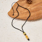 FuAttract Pixiu Wealth Protection Knot Om Mani Padme Hum Black Obsidian Beaded Necklace - image 6