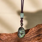 FuAttract Emotional Healing & Abundance Flow Rainbow Obsidian Pixiu with Mantra Bead Protection Necklace - Rainbow Obsidian - image 0