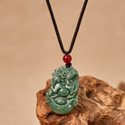 FuAttract Prosperity & Spiritual Harmony Chinese Zodiac Hand-Carved Jade Necklace - image 2