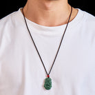 FuAttract Prosperity & Spiritual Harmony Chinese Zodiac Hand-Carved Jade Necklace - image 4