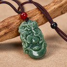 FuAttract Prosperity & Spiritual Harmony Chinese Zodiac Hand-Carved Jade Necklace - image 3