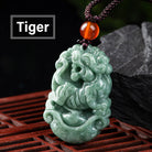 FuAttract Prosperity & Spiritual Harmony Chinese Zodiac Hand-Carved Jade Necklace - Tiger - image 12