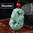 FuAttract Prosperity & Spiritual Harmony Chinese Zodiac Hand-Carved Jade Necklace - Rooster - image 18