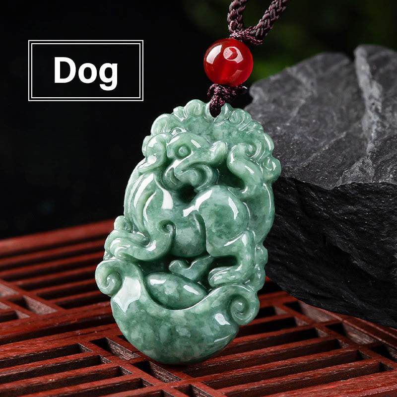 FuAttract Prosperity & Spiritual Harmony Chinese Zodiac Hand-Carved Jade Necklace - Dog - image 19