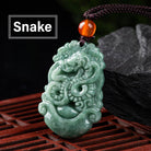 FuAttract Prosperity & Spiritual Harmony Chinese Zodiac Hand-Carved Jade Necklace - Snake - image 15