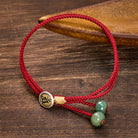 FuAttract Braided Rope with Jade Beads Chinese Zodiac Charm for Daily Balance & Fortune - image 3
