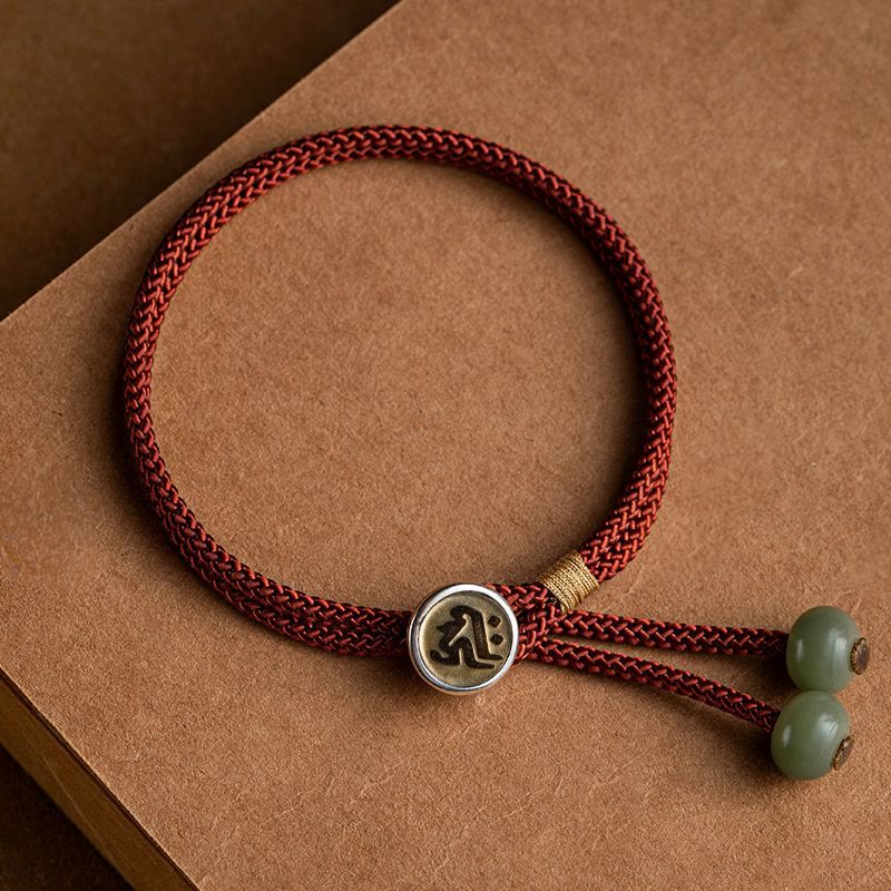 FuAttract Braided Rope with Jade Beads Chinese Zodiac Charm for Daily Balance & Fortune - Dog/Pig - image 12