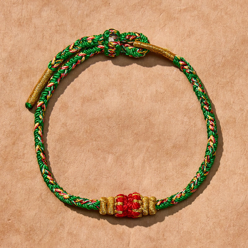 FuAttract Tibet Handmade Chinese Zodiac Lucky Protection Strength Braided Rope Bracelet - Rabbit-Manjushri Bodhisattva - image 9