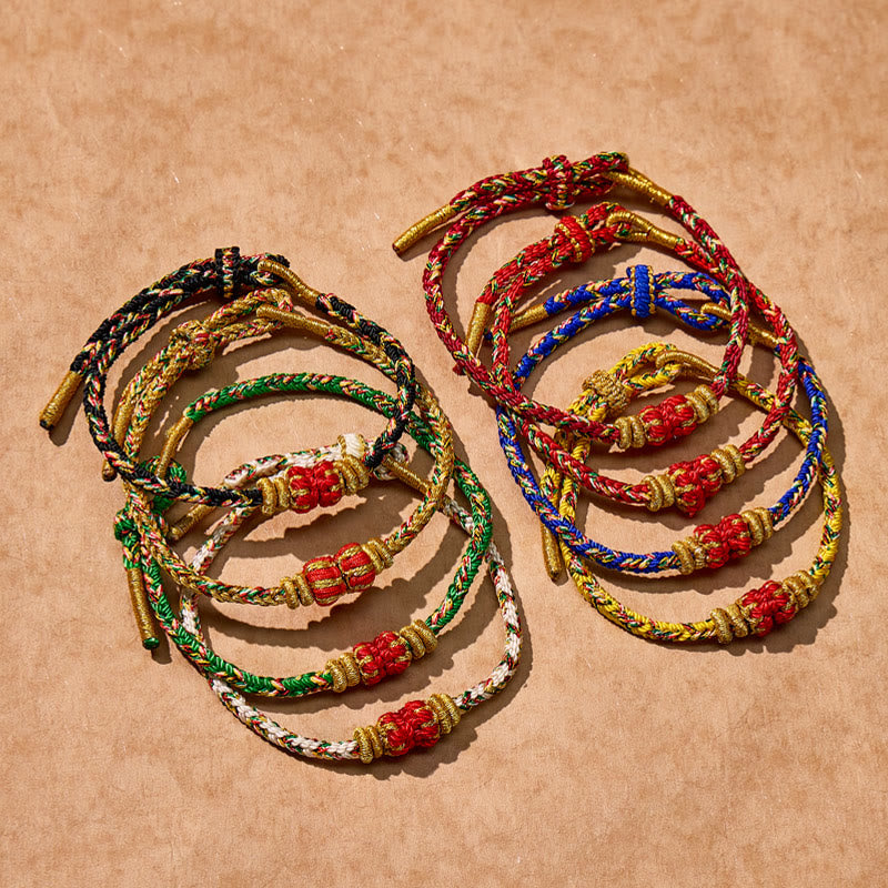 FuAttract Tibet Handmade Chinese Zodiac Lucky Protection Strength Braided Rope Bracelet - image 3