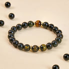 FuAttract Protective Energy Shield Rainbow Eye Obsidian Chinese Zodiac Beaded Bracelet - Dragon - 12mm - image 0