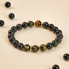 FuAttract Protective Energy Shield Rainbow Eye Obsidian Chinese Zodiac Beaded Bracelet - Ox - 12mm - image 10