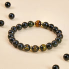 FuAttract Protective Energy Shield Rainbow Eye Obsidian Chinese Zodiac Beaded Bracelet - Snake - 12mm - image 13