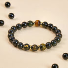 FuAttract Protective Energy Shield Rainbow Eye Obsidian Chinese Zodiac Beaded Bracelet - Rat - 12mm - image 9