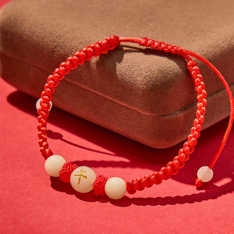 FuAttract Peace & Guidance Chinese Zodiac Red String Glow-in-the-Dark Bracelet - image 6