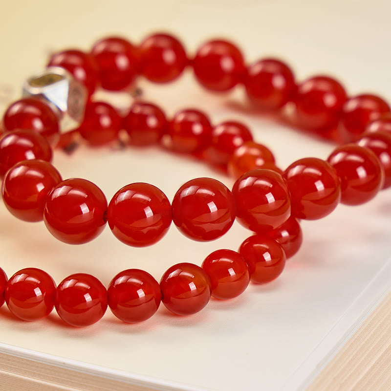 FuAttract Energy Protection & Vitality Boost Red Agate Chinese Zodiac Beaded Bracelet - image 4