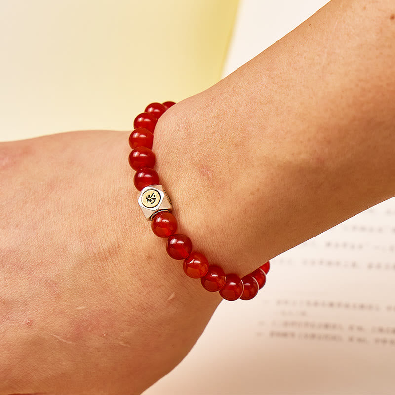 FuAttract Energy Protection & Vitality Boost Red Agate Chinese Zodiac Beaded Bracelet - image 2