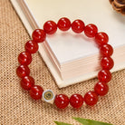 FuAttract Energy Protection & Vitality Boost Red Agate Chinese Zodiac Beaded Bracelet - Ox/Tiger - 10mm - image 5