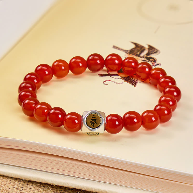 FuAttract Energy Protection & Vitality Boost Red Agate Chinese Zodiac Beaded Bracelet - Rooster - 10mm - image 15