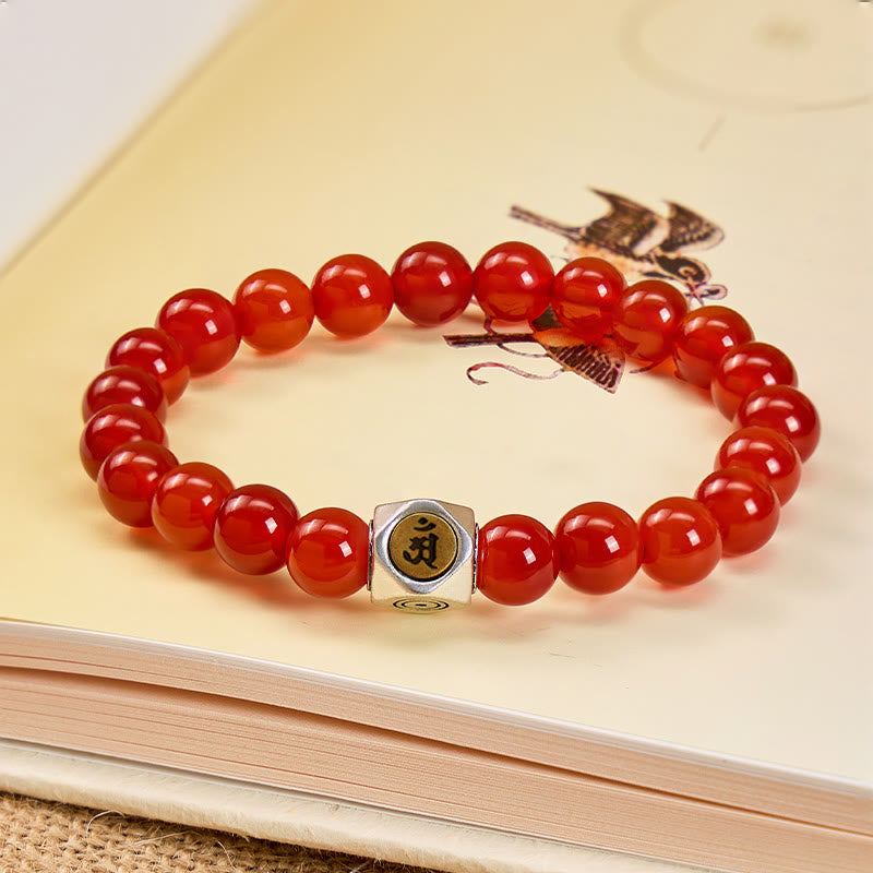 FuAttract Energy Protection & Vitality Boost Red Agate Chinese Zodiac Beaded Bracelet - Rabbit - 10mm - image 10