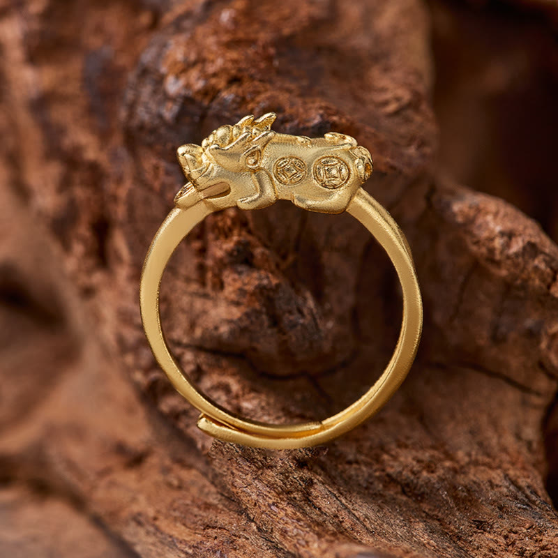 FuAttract Wealth Protection Ring Fortune-Attracting Lucky Pixiu Adjustable Ring - image 2
