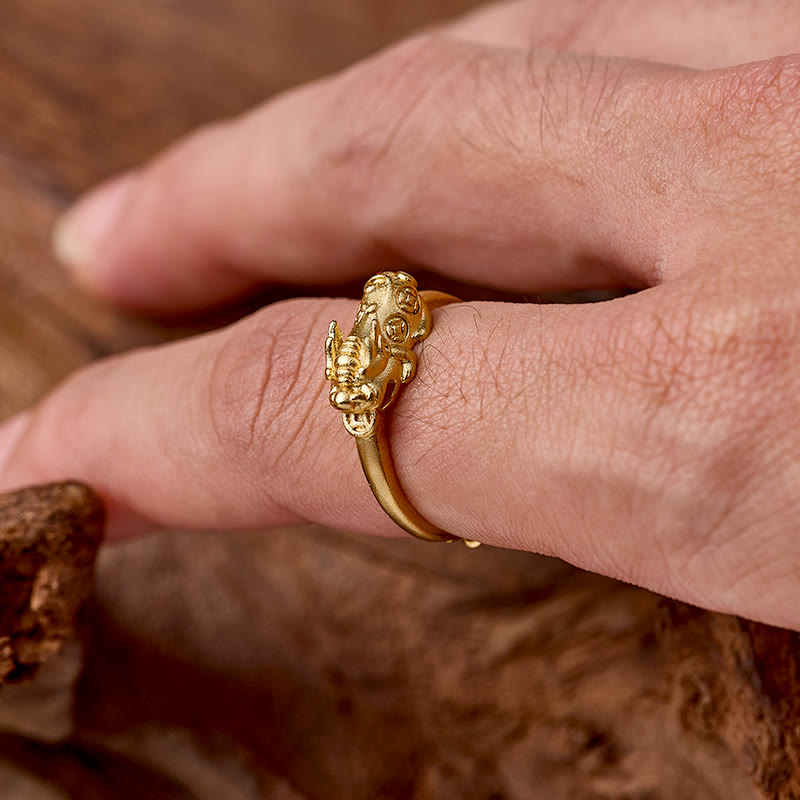 FuAttract Wealth Protection Ring Fortune-Attracting Lucky Pixiu Adjustable Ring - image 3