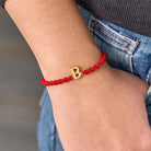 FuAttract Gold Initial Red Cord Bracelet – Your Letter, Your Power - image 7