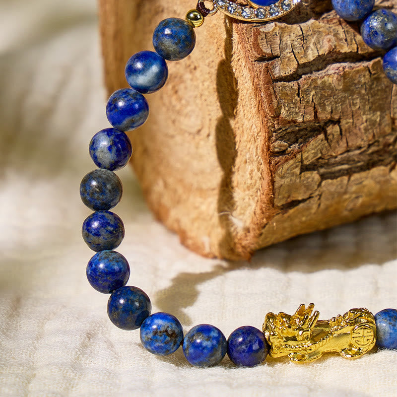 FuAttract Triple Guard Protection – Lapis Lazuli Pixiu Evil Eye Bracelet - image 4
