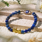FuAttract Triple Guard Protection – Lapis Lazuli Pixiu Evil Eye Bracelet - image 1