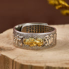 FuAttract Buddhist Sacred Heart Sutra Pixiu for Manifesting Success and Protection Ring - image 1