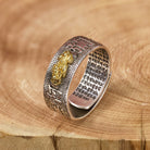 FuAttract Buddhist Sacred Heart Sutra Pixiu for Manifesting Success and Protection Ring - Pixiu - image 0