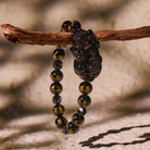 FuAttract Deep Protection – Black Obsidian Mantra Pixiu Bracelet - 8mm - image 0