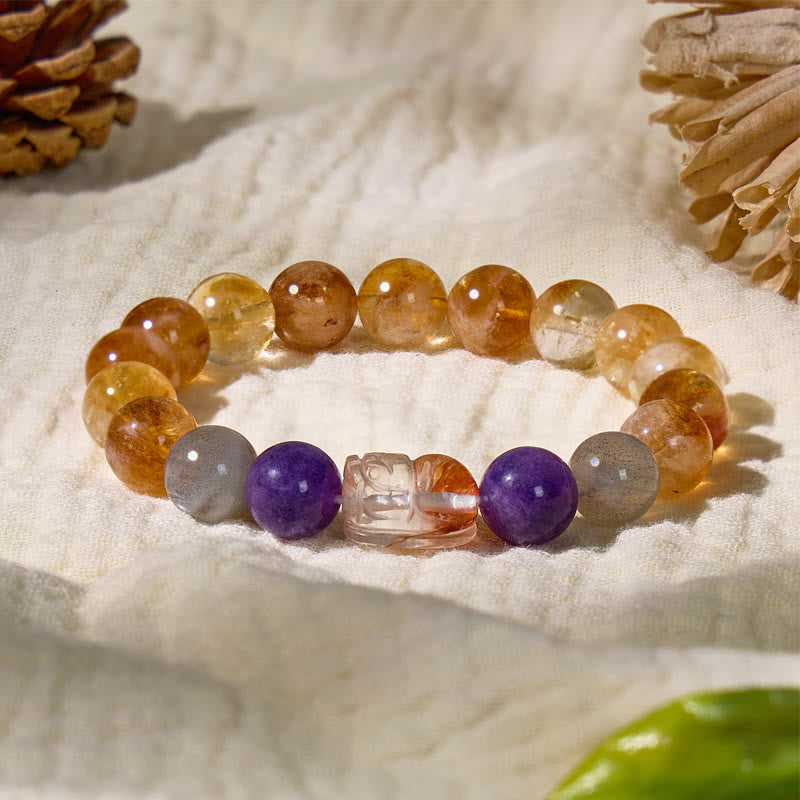 FuAttract Prosperity Flow – Multi-Stone Koi Pixiu Bracelet - image 1