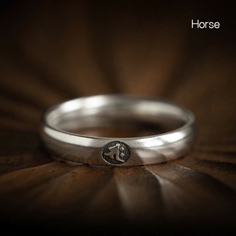 FuAttract Chinese Zodiac Ring for Abundance and Mindfulness Buddhist Amulet - Horse - Women - image 14