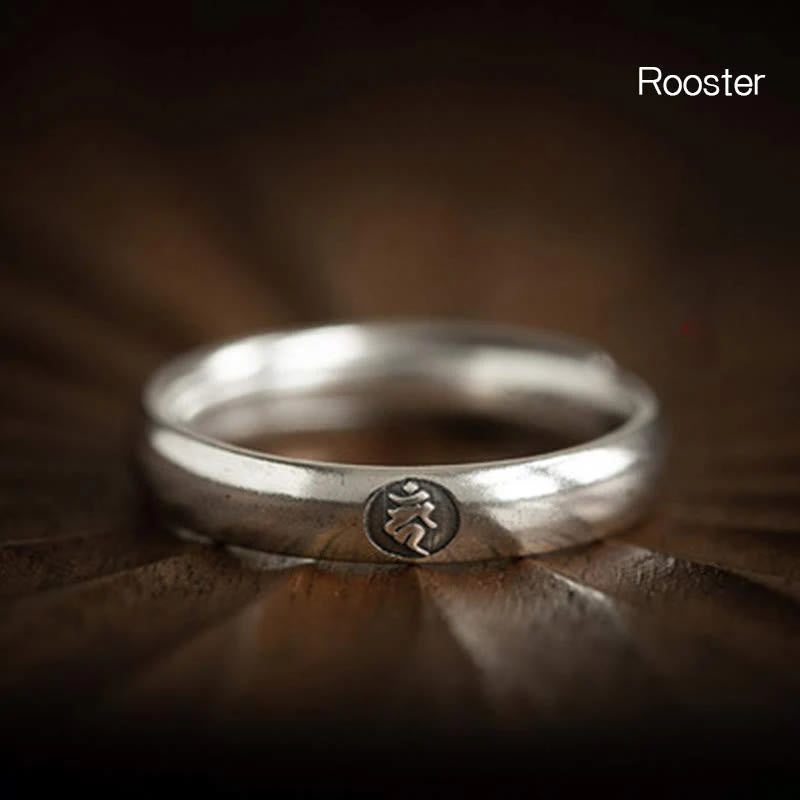 FuAttract Chinese Zodiac Ring for Abundance and Mindfulness Buddhist Amulet - Rooster - Women - image 16