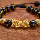 FuAttract Wealth & Protection Black Onyx  with Sacred Mantra Beads Pixiu Bracelet - image 5