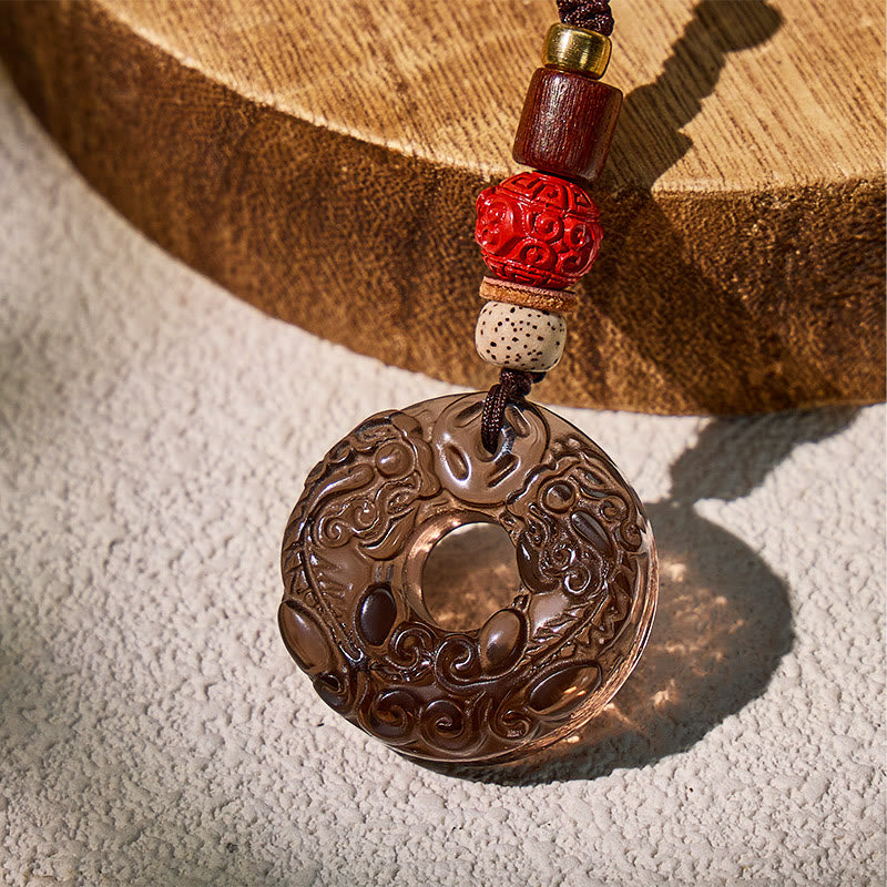 FuAttract Protection & Clarity Ping An Kou Pixiu Amulet Keychain - image 3