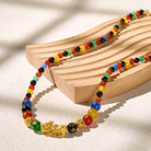 FuAttract Pixiu with Colorful Agate Energy Stones Sacred Spiritual Amulet for Protection Necklace - Pixiu - image 0