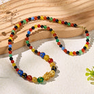 FuAttract Pixiu with Colorful Agate Energy Stones Sacred Spiritual Amulet for Protection Necklace - image 5