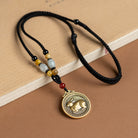 FuAttract Ancient Brass Chinese Zodiac Necklace with Jade for Protection, Longevity, and Success - Rabbit - image 17