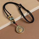 FuAttract Ancient Brass Chinese Zodiac Necklace with Jade for Protection, Longevity, and Success - Monkey - image 21